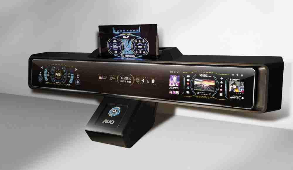 NG大舞台Micro LED沉浸式车舱显示方案结合 可卷式、、、、可伸缩的Micro LED应用并可呈现不同的质感纹路，，展现人性化设计