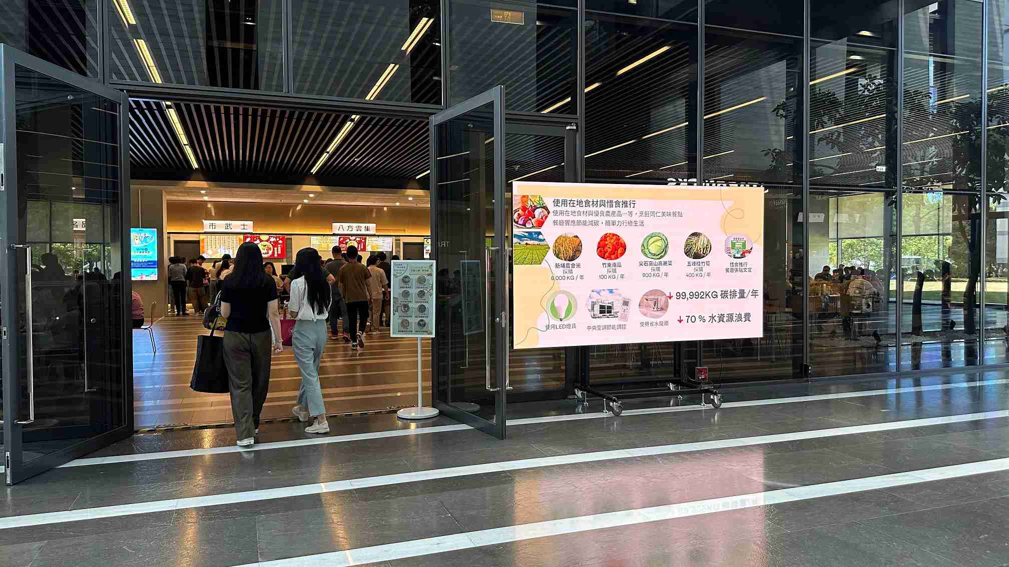  NG大舞台从日常办公环境出发，，，于总部大楼员工餐厅推广低碳饮食、、发起减碳挑战等，，，，由内而外引导员工反思及改变个人日常行为，，，，将公司转型成推动永续发展的重要场域